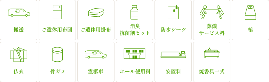 プランに含まれるもの